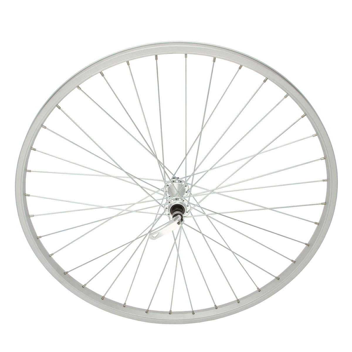 26 Inch x 26mm Alloy Front Wheel 36 Spoke 14G Chrome 3/8...